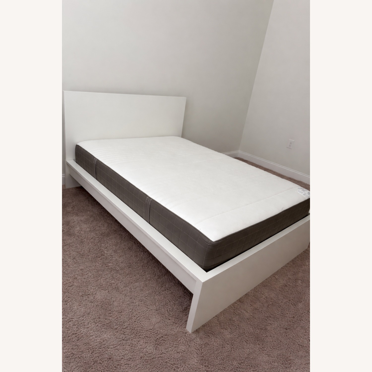 IKEA Malm White Wood Full Bed - image-3