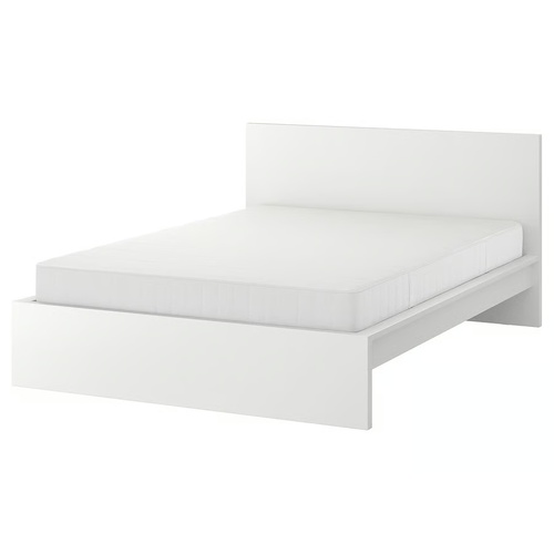 Used IKEA Malm White Wood Full Bed for sale on AptDeco