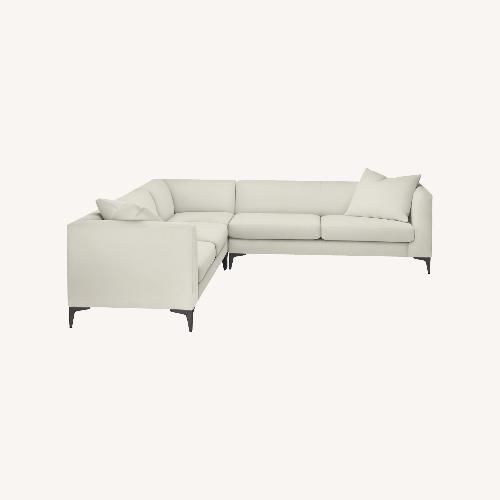 Used Room & Board Sterling L-shaped Sectional in Ivory for sale on AptDeco