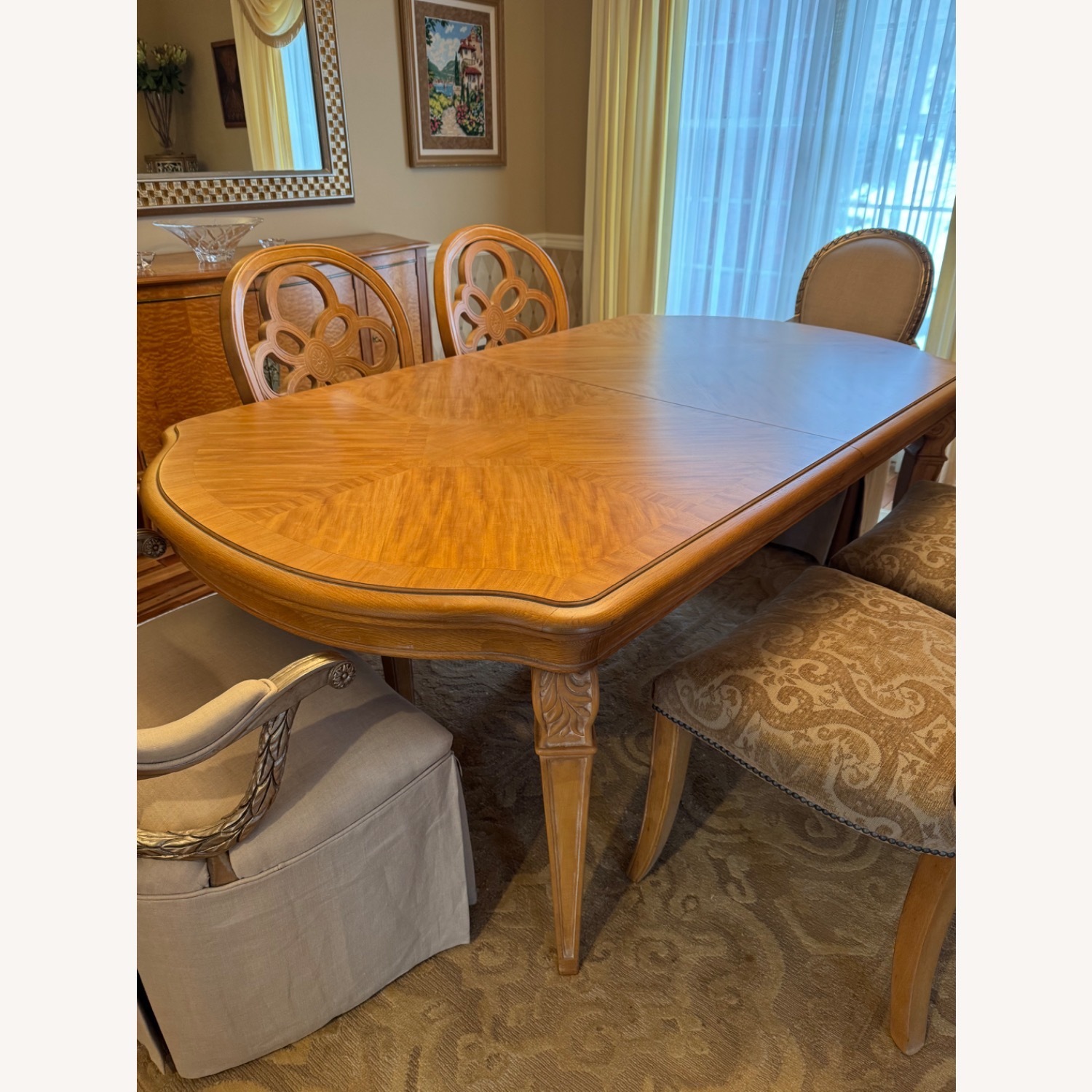 Bernhardt Natural Wood Dining Table - image-2