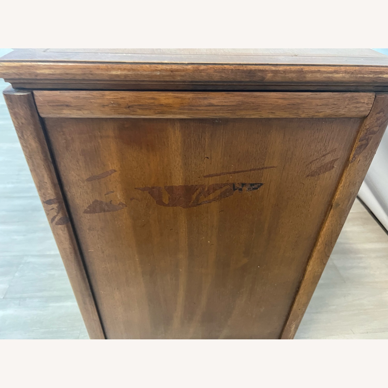 Diamond Parquet Hollywood Regency Credenza - image-7