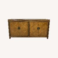 Diamond Parquet Hollywood Regency Credenza