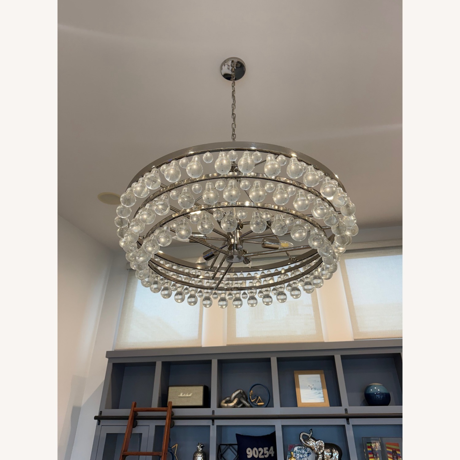 Pottery Barn Clarissa Glass Drop Ring Chandelier  - image-2