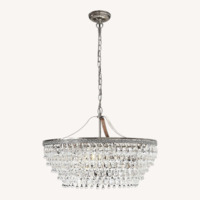 Pottery Barn Clarissa Glass Drop Ring Chandelier 