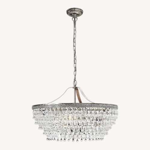 Used Pottery Barn Clarissa Glass Drop Ring Chandelier  for sale on AptDeco