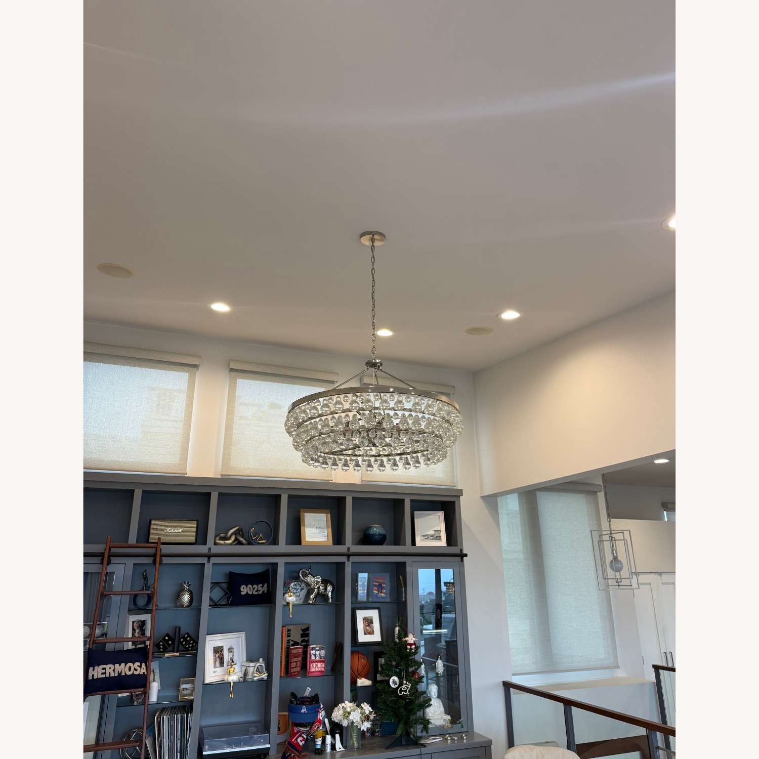 Pottery Barn Clarissa Glass Drop Ring Chandelier  - image-4