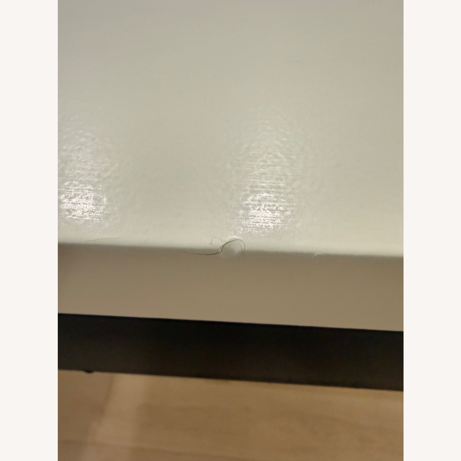 Crate & Barrel Parsons White Wood Dining Table - image-2