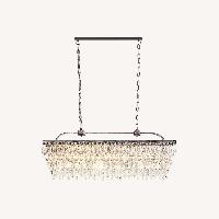 Pottery Barn Clarisa Glass Rectangular Chandelier