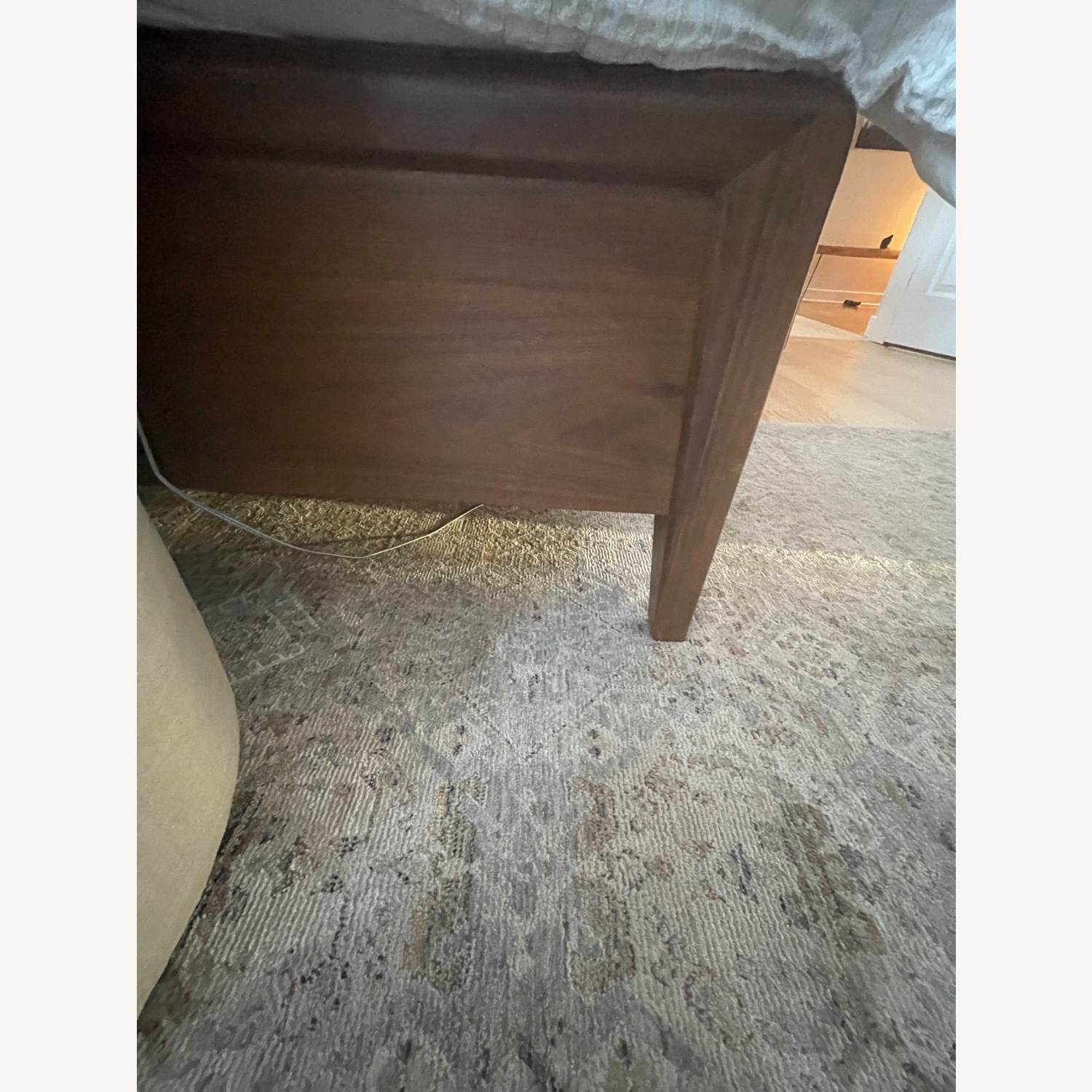 Restoration Hardware Gael White Fabric King Bed - image-4