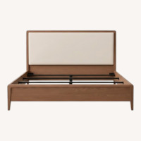 Restoration Hardware Gael White Fabric King Bed