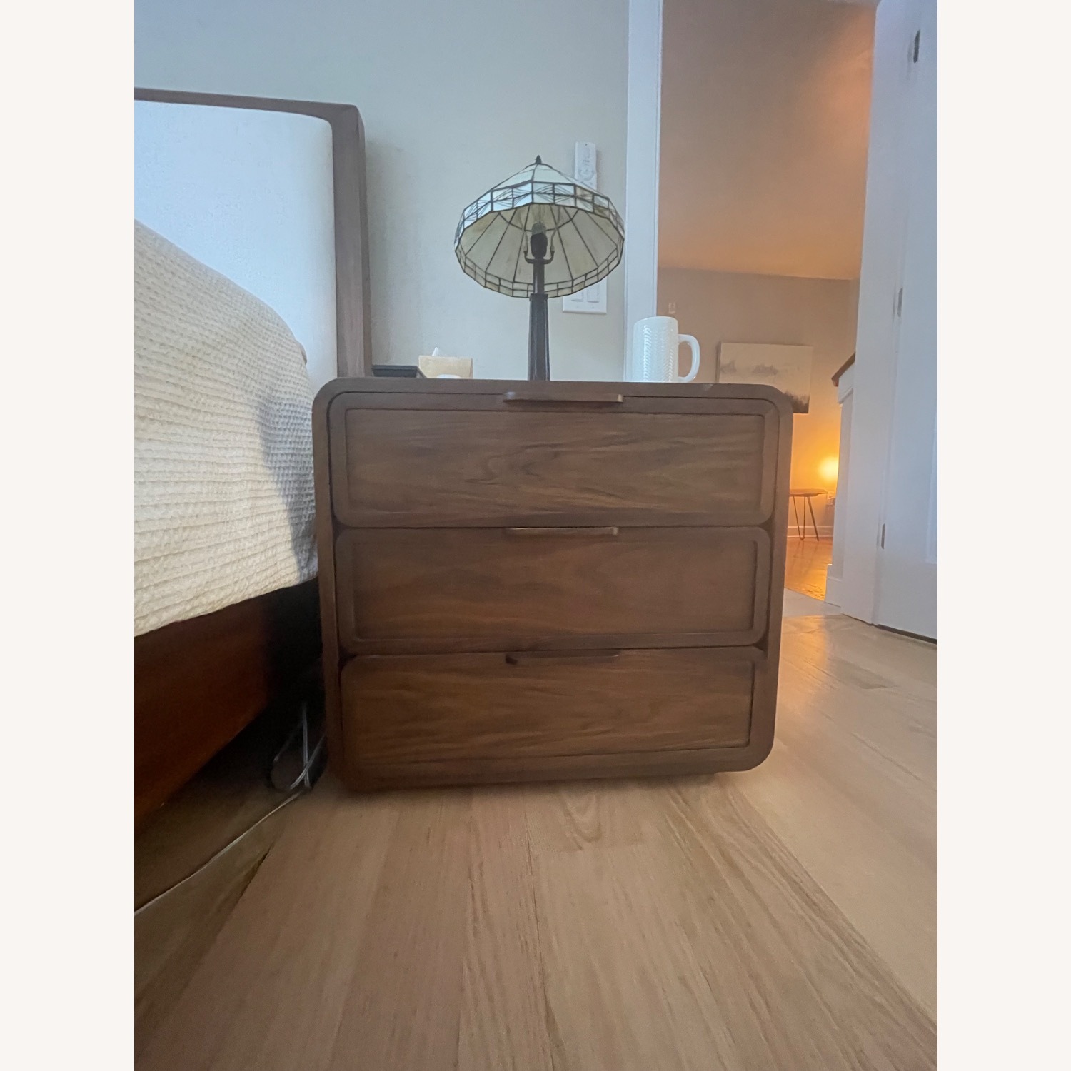 Restoration Hardware Santiago Dark Brown Wood Nightstand - image-5