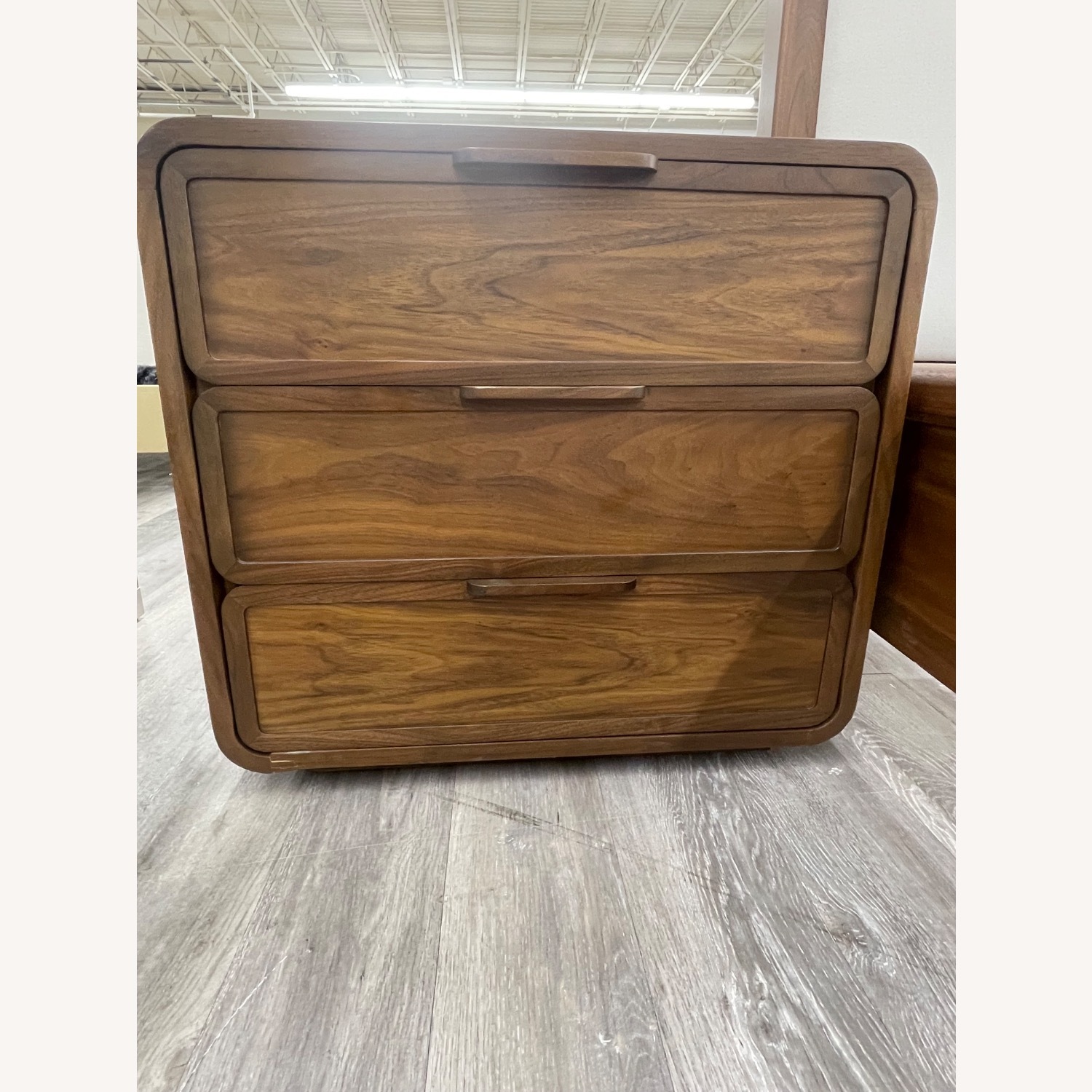 Restoration Hardware Santiago Dark Brown Wood Nightstand - image-2