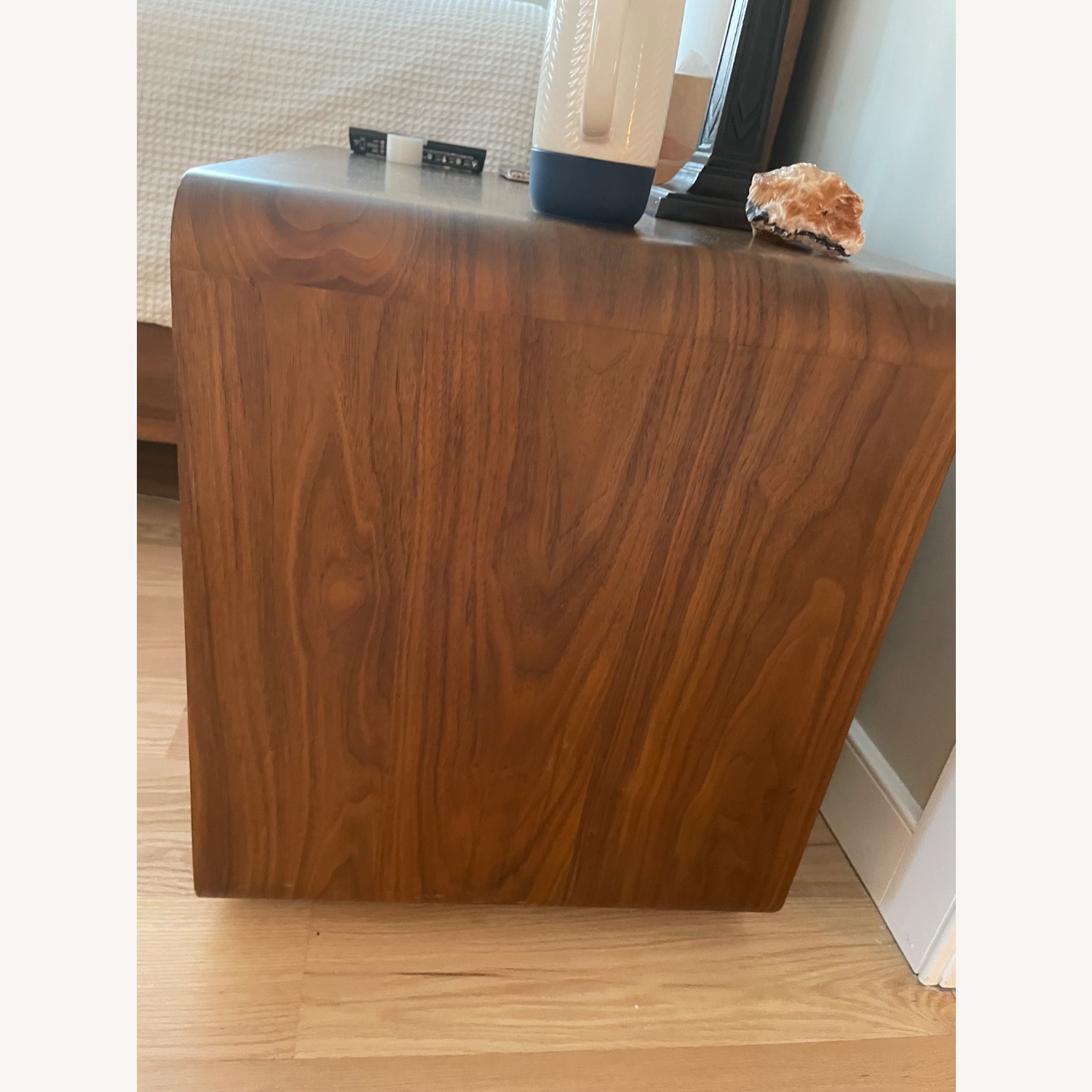 Restoration Hardware Santiago Dark Brown Wood Nightstand - image-3