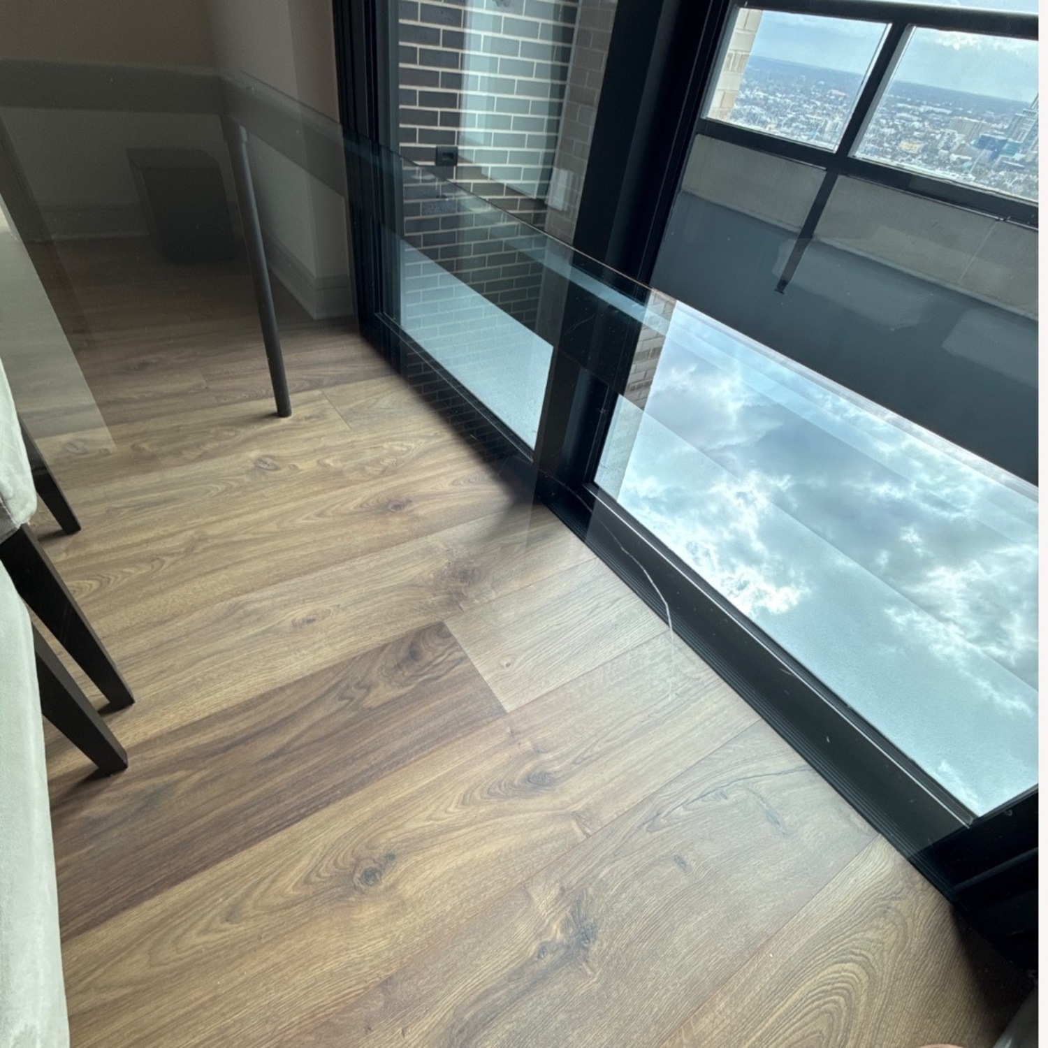 West Elm Glass Dining Table - image-4