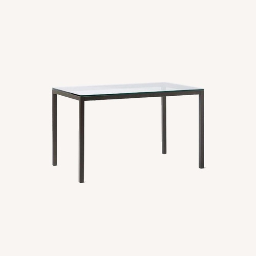 Used West Elm Glass Dining Table for sale on AptDeco