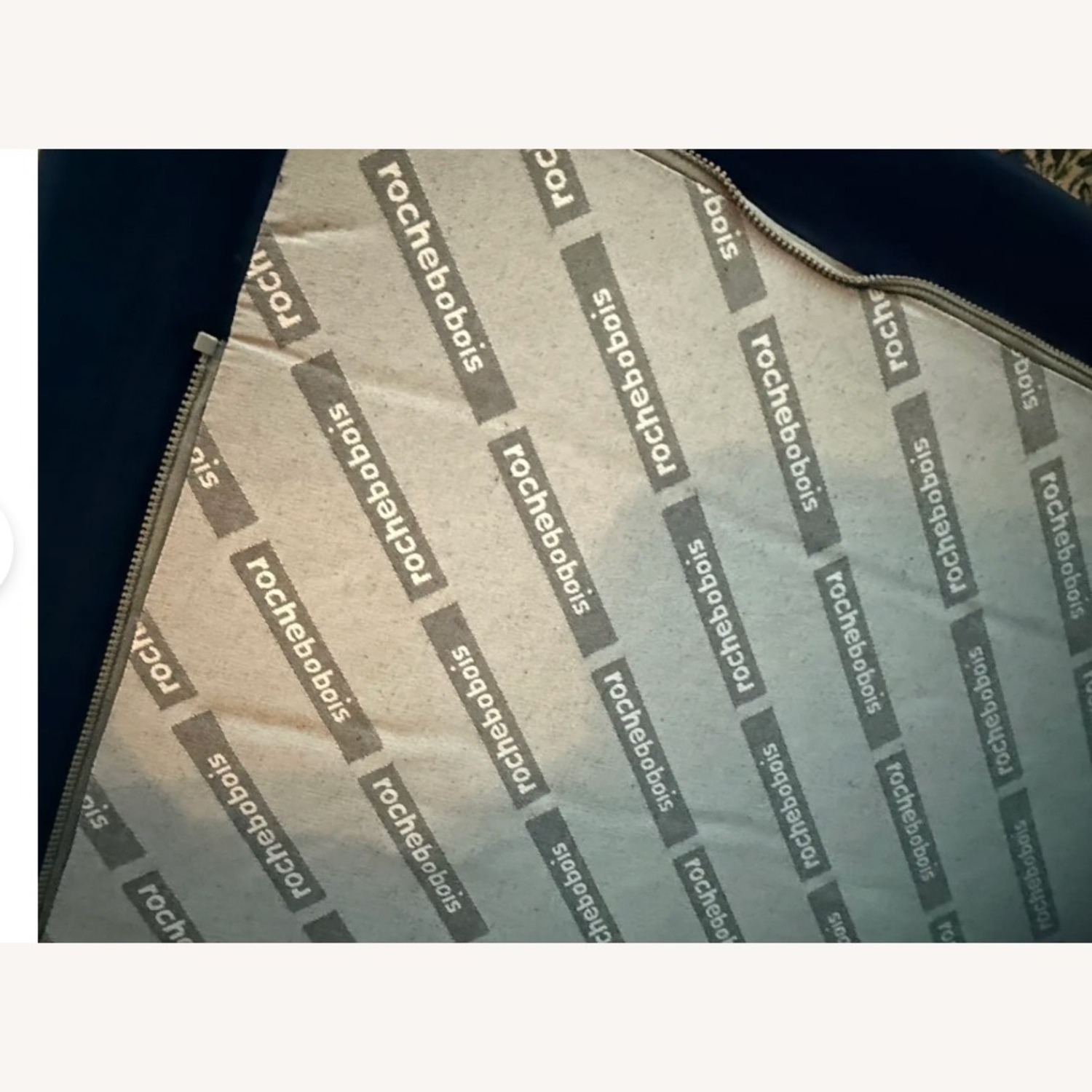 Roche Bobois Blue Velvet 3+ Piece Sectional - image-3