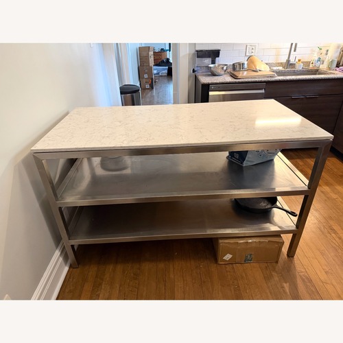 Used Room & Board Parsons Counter Table with Shelves for sale on AptDeco