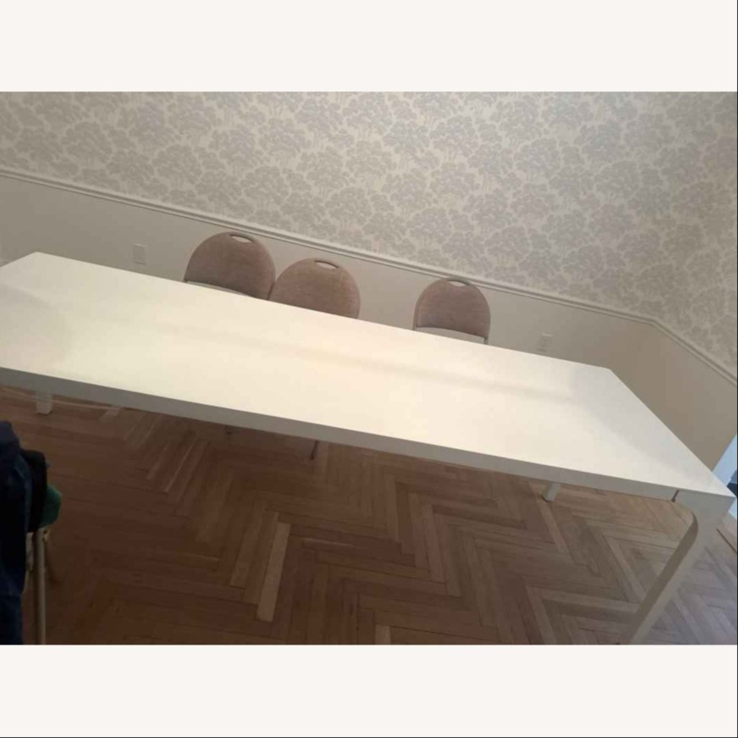 CB2 Aqua Virgo 100" Rectangular White Dining Table - image-10