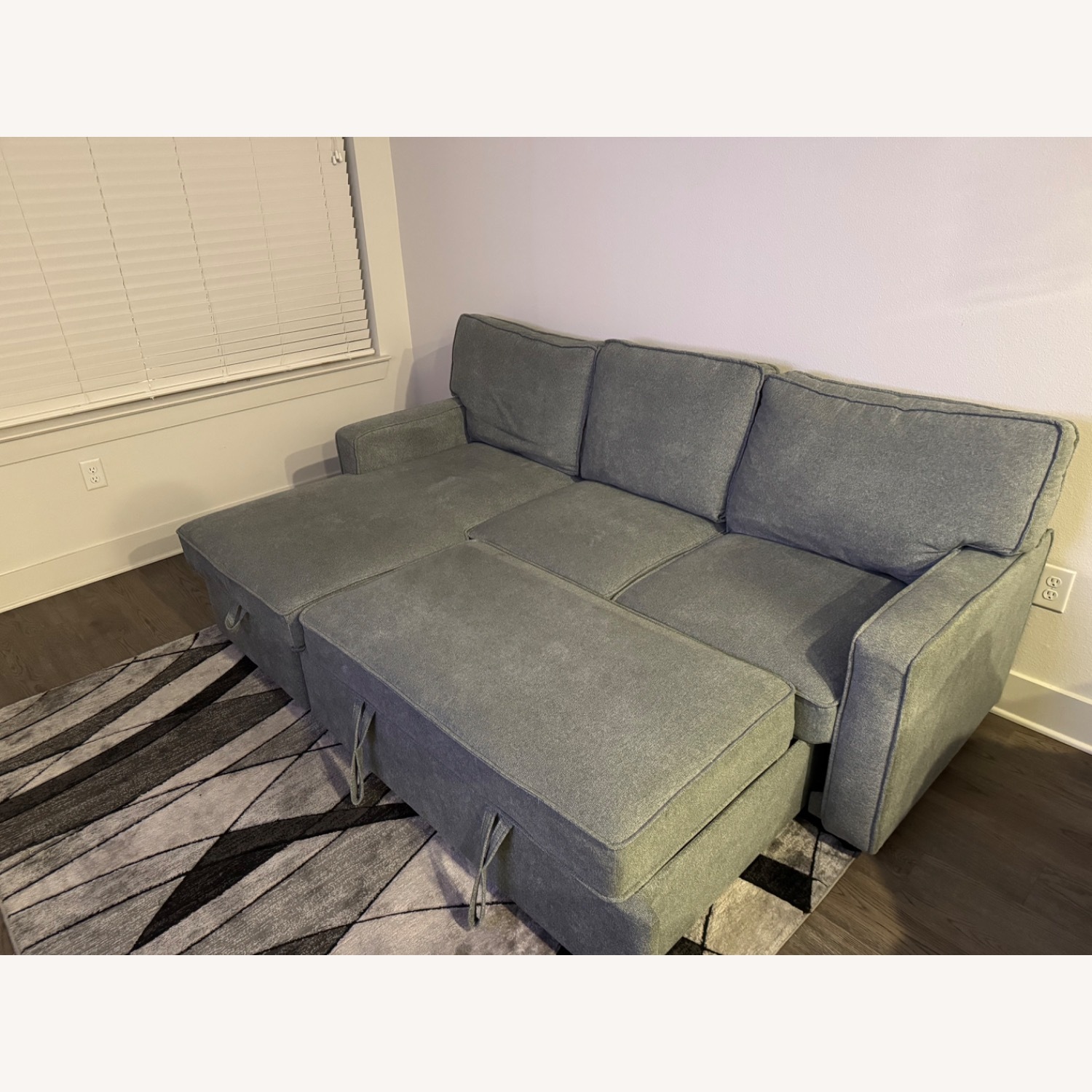 Sleeper Sectional Sofa with Storage Space - image-2