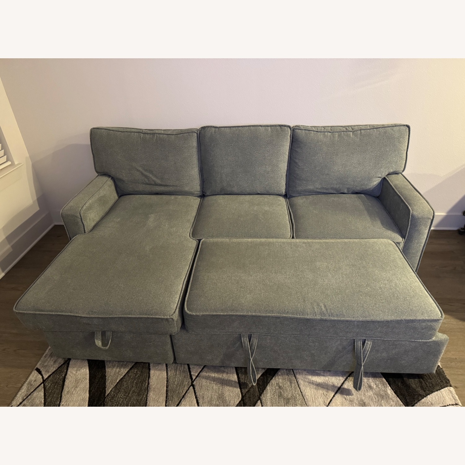 Sleeper Sectional Sofa with Storage Space - image-1