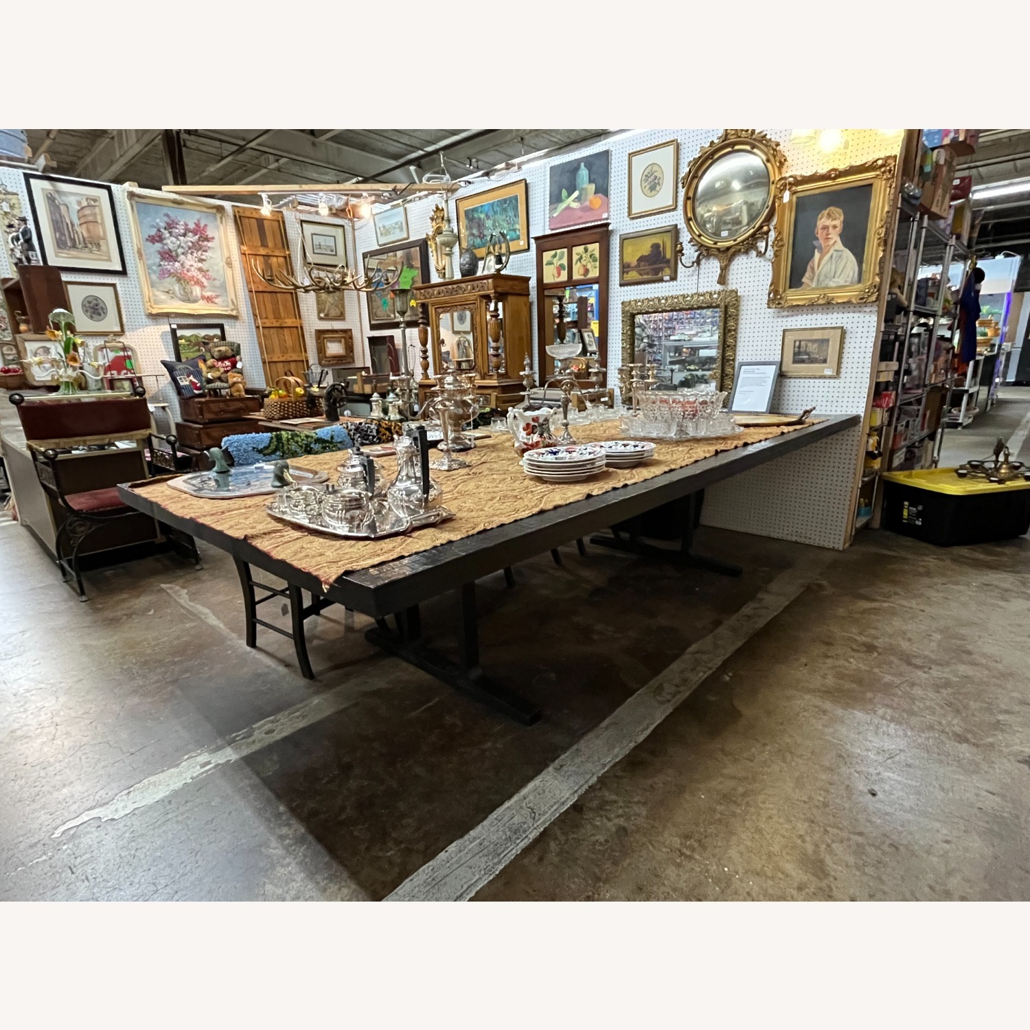 Bronze Trestle Dining Table - BDDW New York - image-1