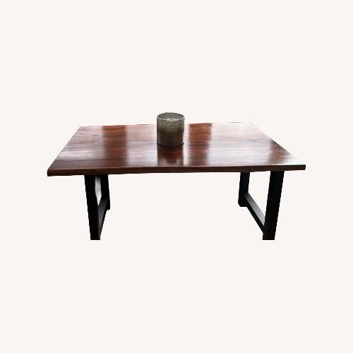 Used Etsy Dark Brown Wood Dining Table for sale on AptDeco