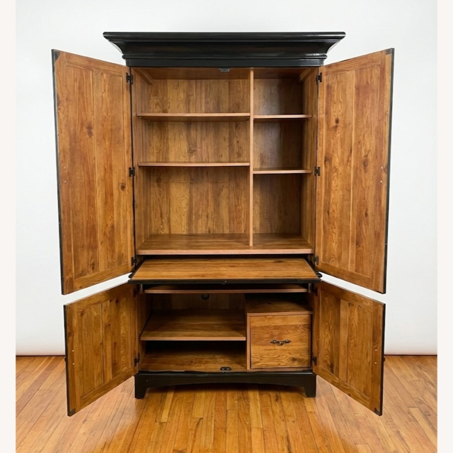 Sauder Computer Armoire with Pullout Desk - image-5