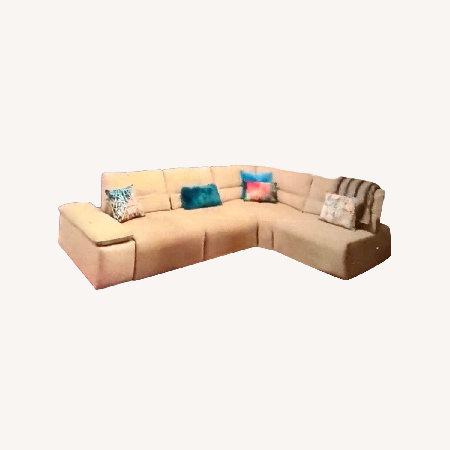 Arhaus Natural Fabric 3+ Piece Sectional - image-0
