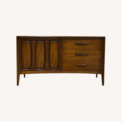 Used Broyhill Walnut Wood Credenza Sideboard for sale on AptDeco