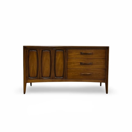 Used Broyhill Walnut Wood Credenza Sideboard for sale on AptDeco