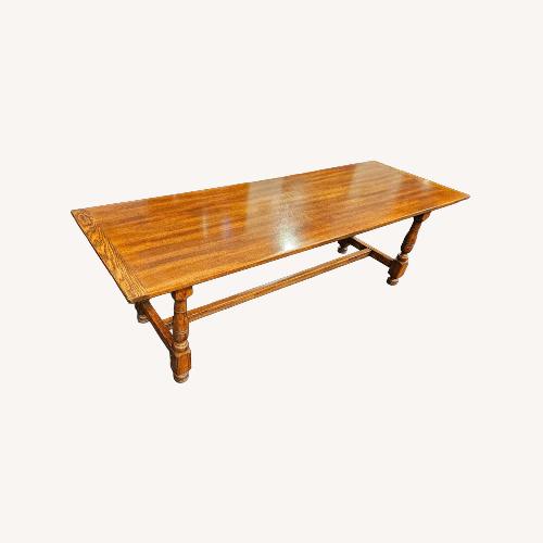 Used John Widdicomb Wood Trestle Dining Table for sale on AptDeco