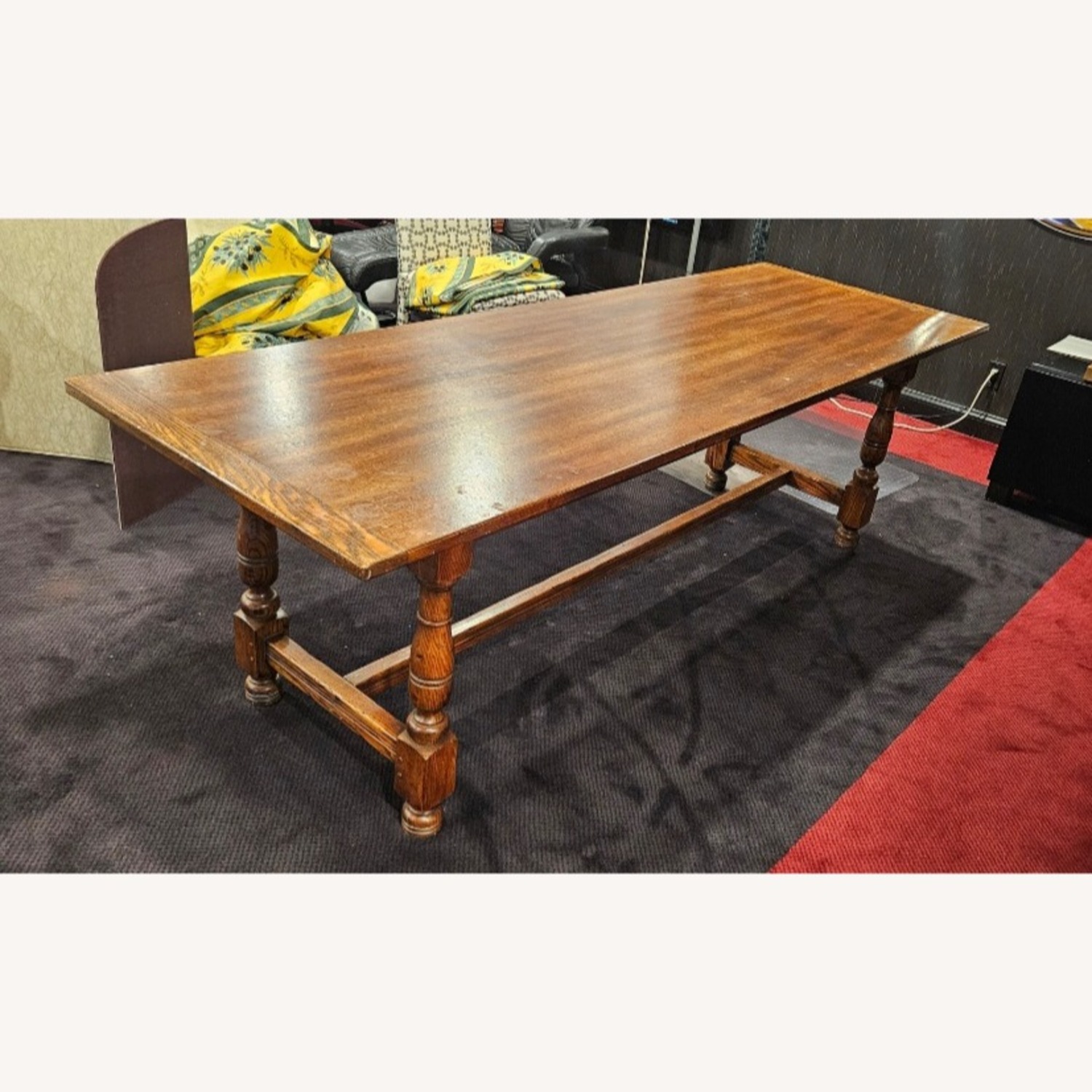 John Widdicomb Wood Trestle Dining Table - image-13
