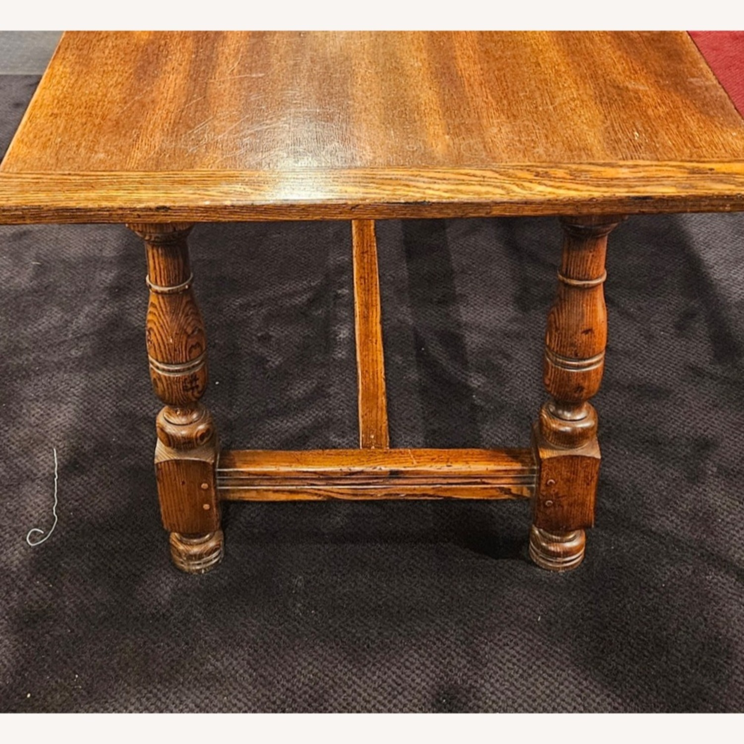 John Widdicomb Wood Trestle Dining Table - image-2