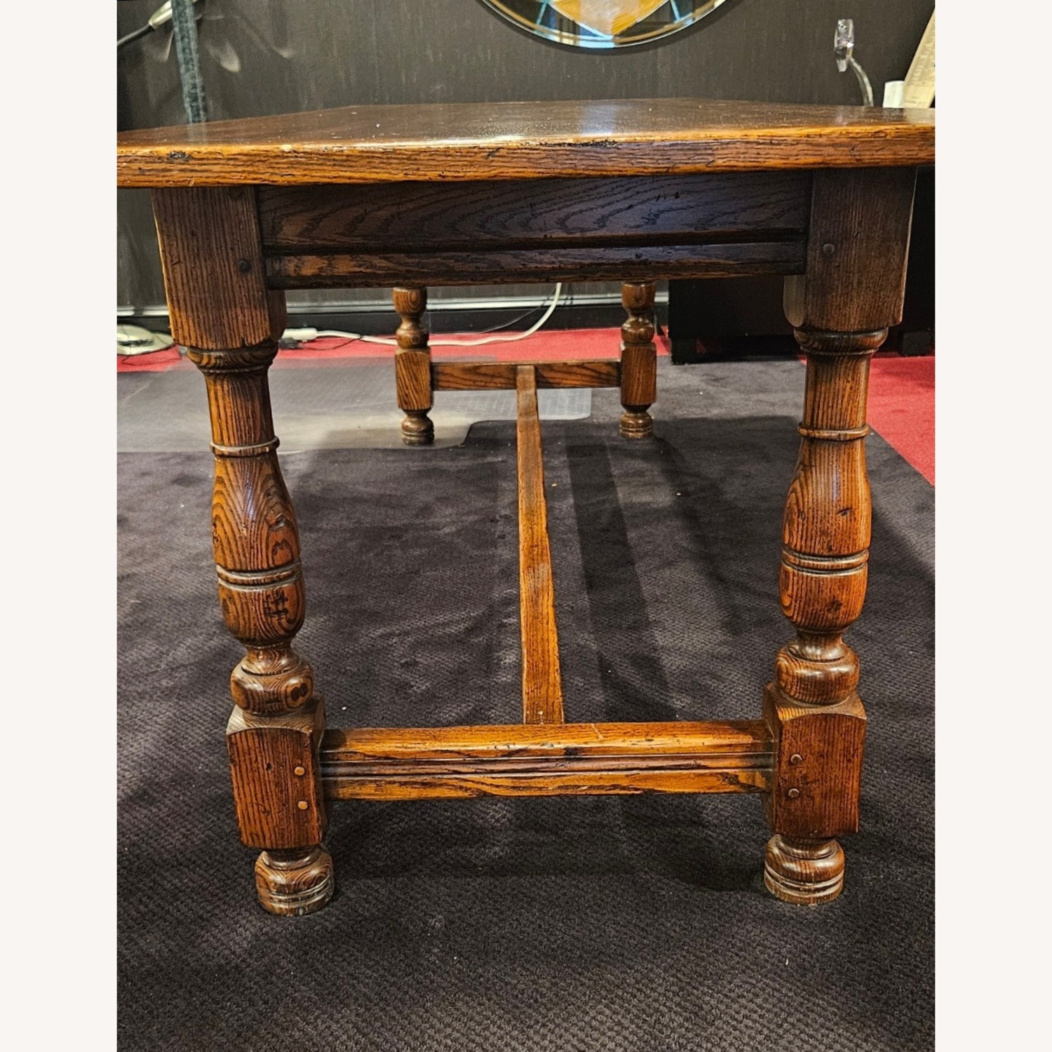 John Widdicomb Wood Trestle Dining Table - image-6