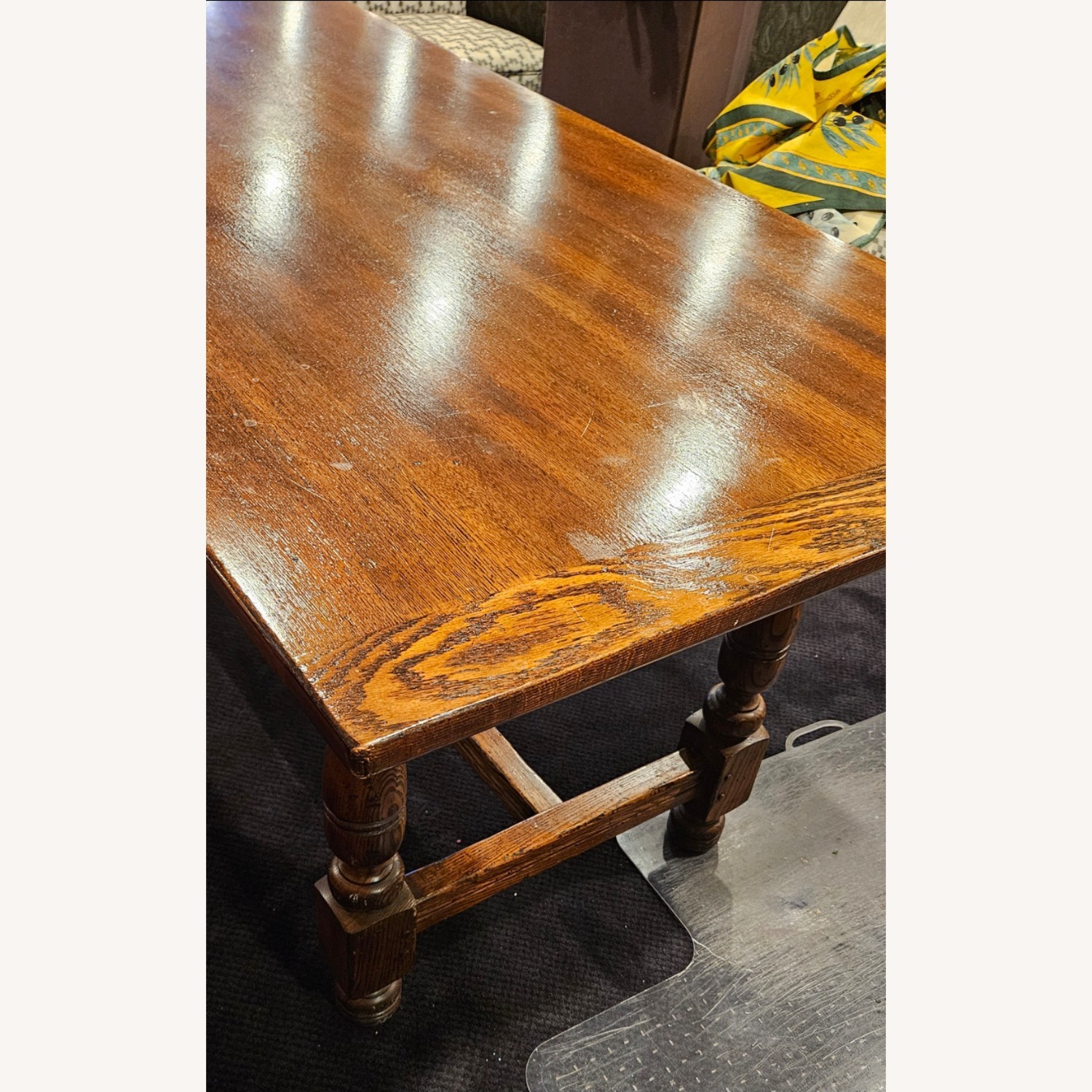 John Widdicomb Wood Trestle Dining Table - image-3