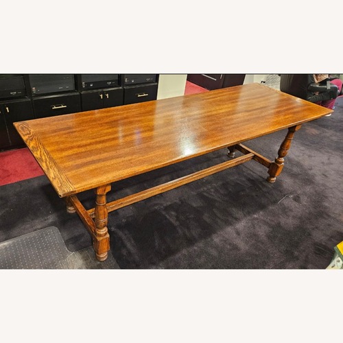 Used John Widdicomb Wood Trestle Dining Table for sale on AptDeco