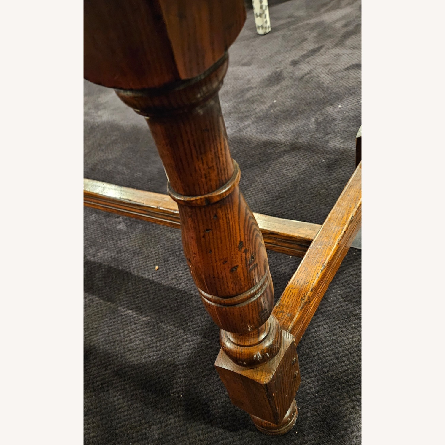 John Widdicomb Wood Trestle Dining Table - image-9