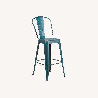 Macy's Blue Metal Dining Chairs