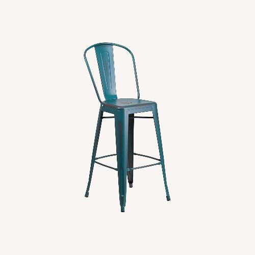 Used Macy's Blue Metal Dining Chairs for sale on AptDeco