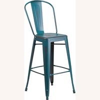 Macy's Blue Metal Dining Chairs