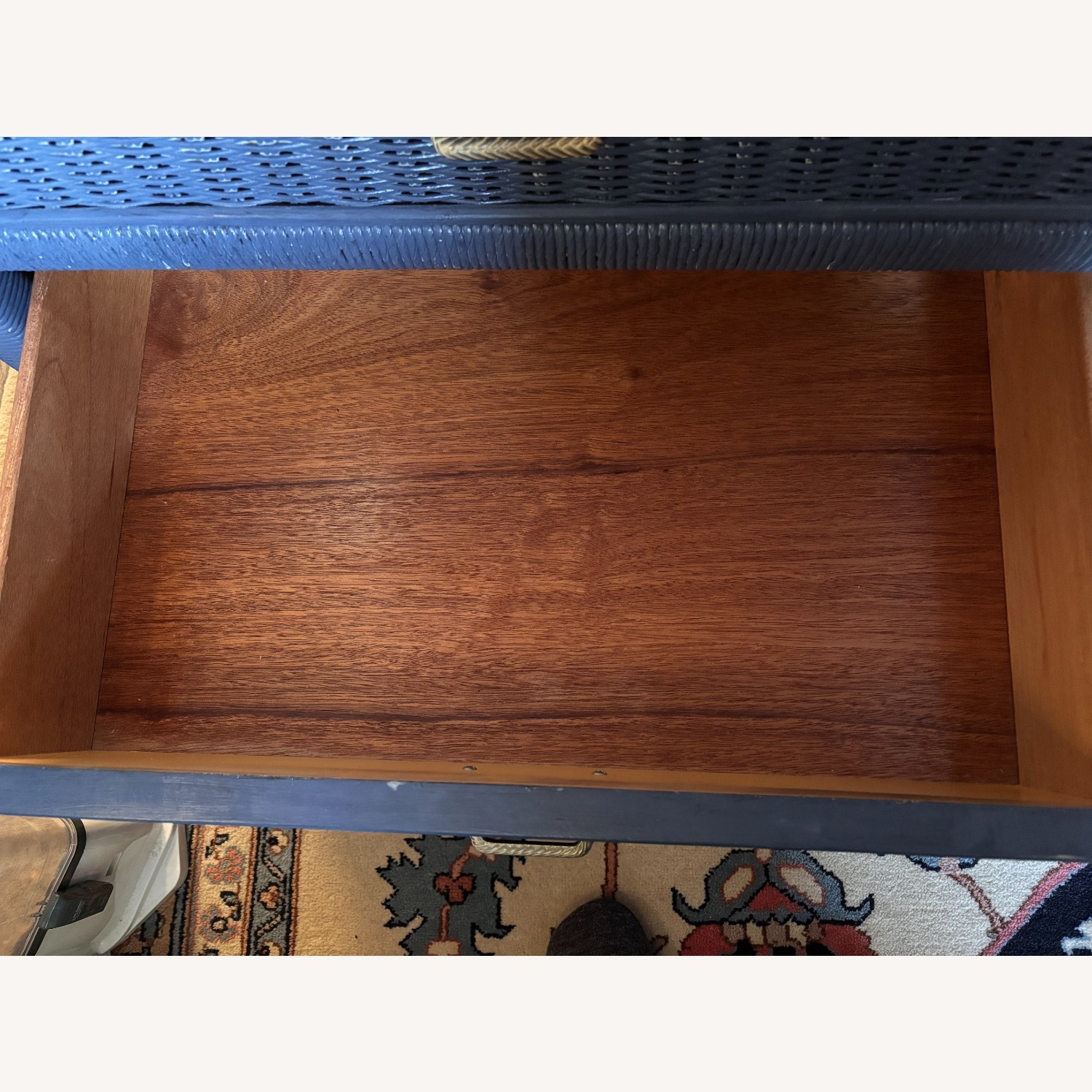 Vintage/Antique Blue Wicker Dresser - image-2