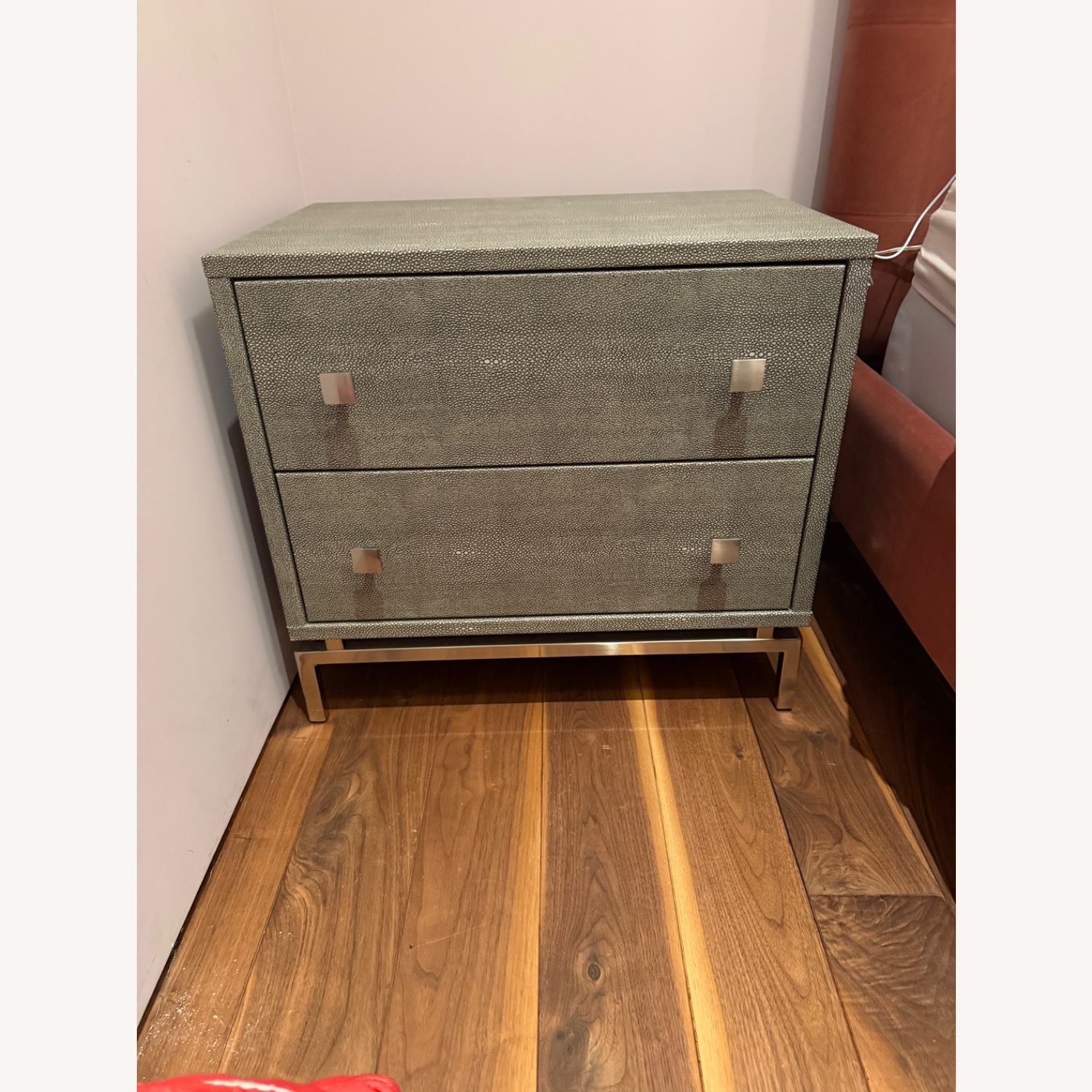 CB2 Snakeskin Look Nightstand  - image-1