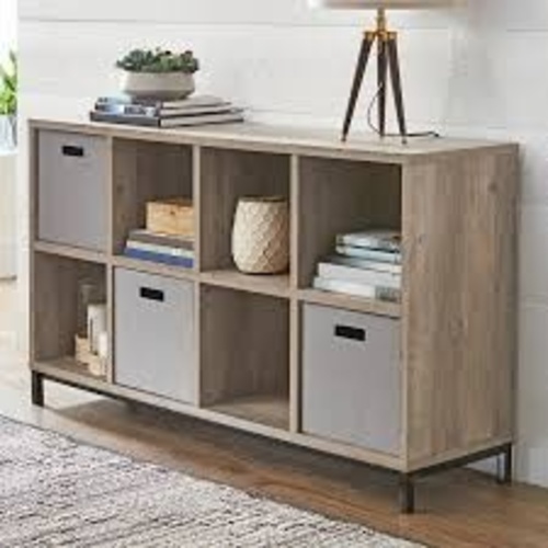 Used Better Homes and Gardens Light Gray Media Storage for sale on AptDeco