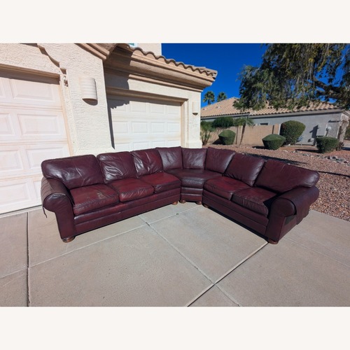 Used Vintage/Antique Red 3+ Piece Sectional for sale on AptDeco