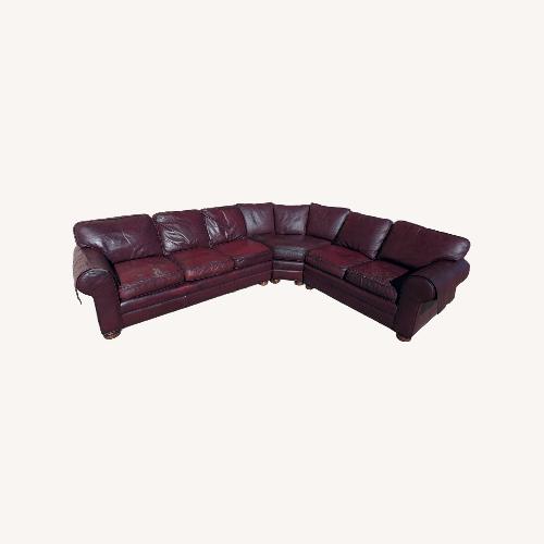 Used Vintage/Antique Red 3+ Piece Sectional for sale on AptDeco
