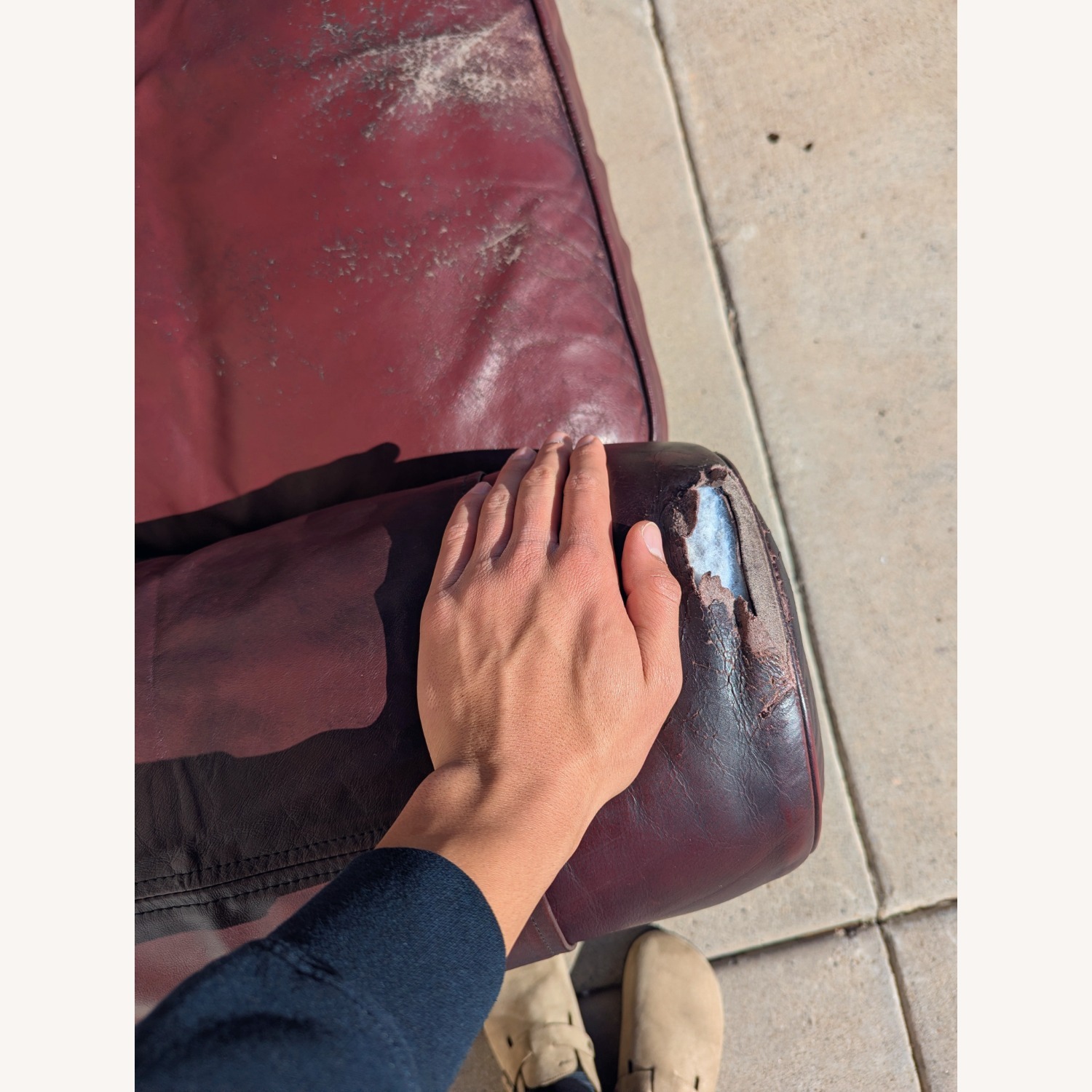 Vintage/Antique Red 3+ Piece Sectional - image-3