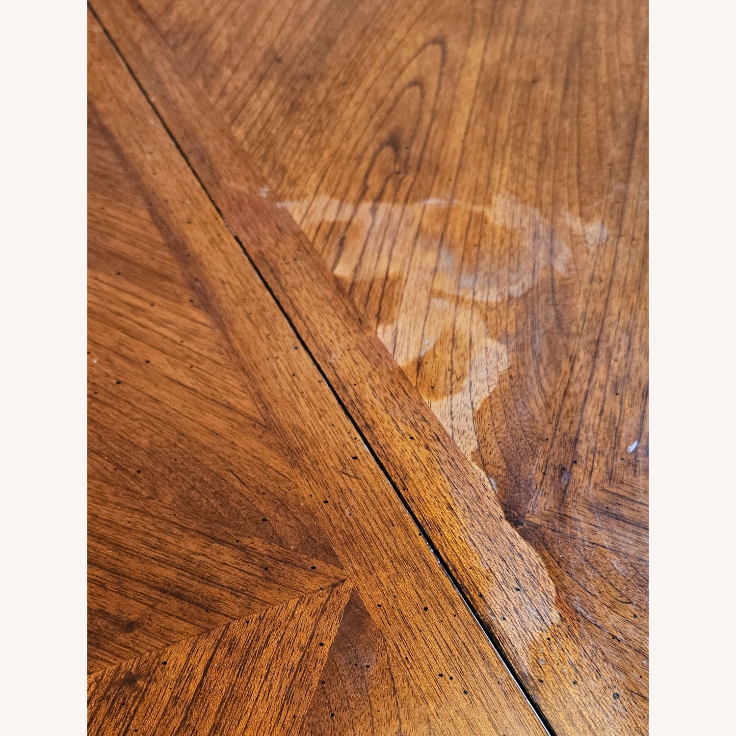 Round to Oval Walnut Extendable Dining Table - image-5