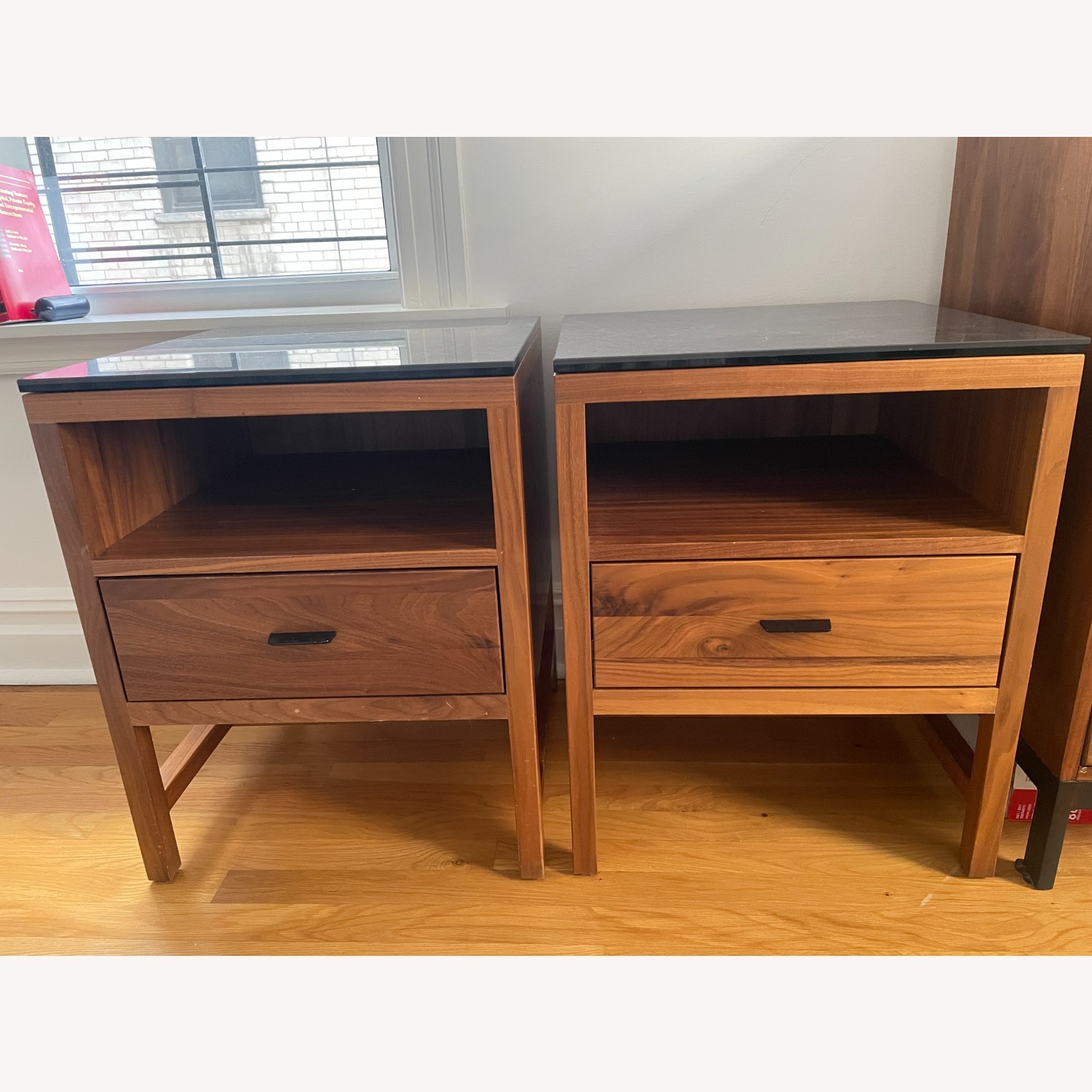 Room & Board Berkeley Dark Brown Wood Nightstands - image-2