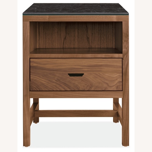 Used Room & Board Berkeley Dark Brown Wood Nightstands for sale on AptDeco