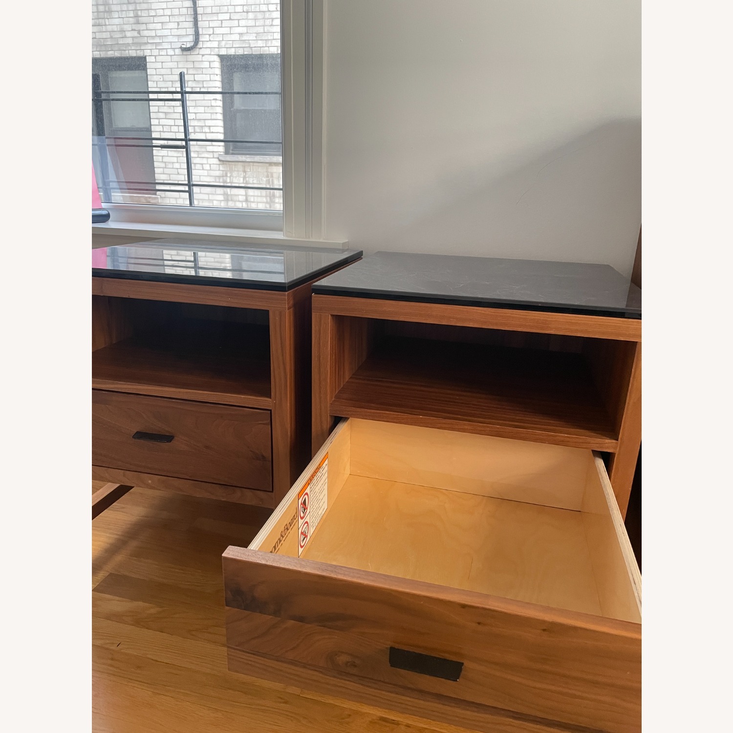 Room & Board Berkeley Dark Brown Wood Nightstands - image-3